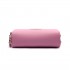 LP6680 - Miss Lulu Leather Look Double Zipped Coin Purse Pink